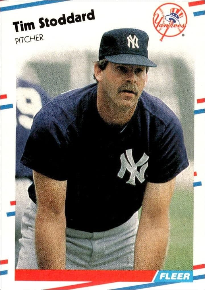 1988 Fleer Tim Stoddard #222 baseball trading card front