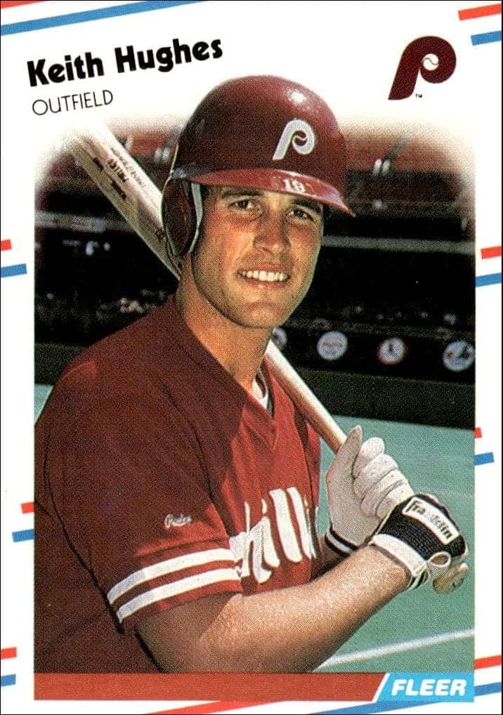 1988 Fleer Keith Hughes #305 baseball trading card front