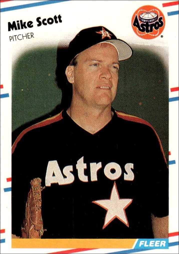 1988 Fleer Mike Scott #456 trading card