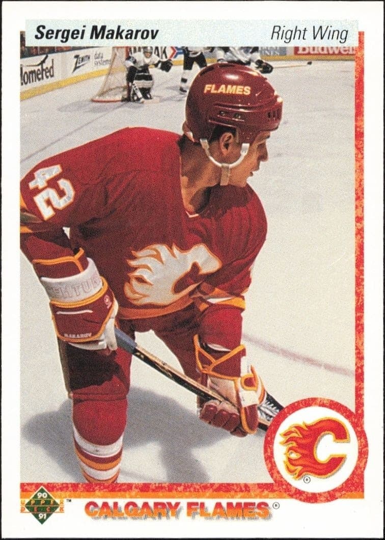 1990-91 Upper-Deck Sergei Makarov #123 trading card