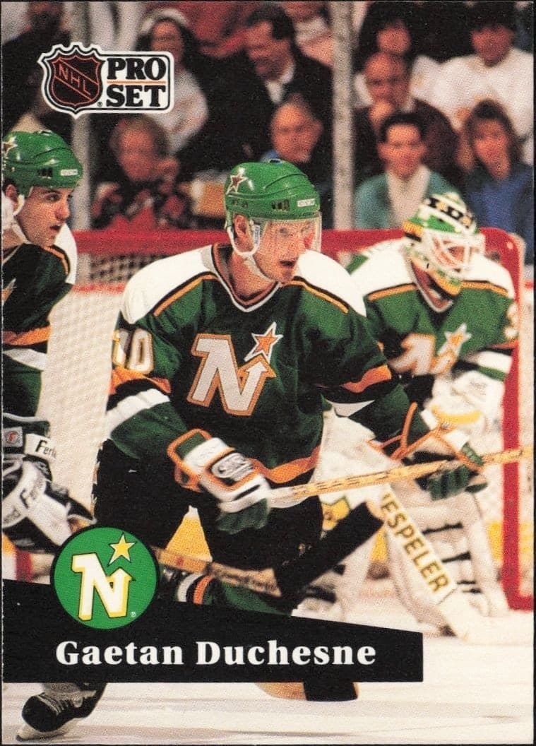 1991-92 Pro Set Gaetan Duchesne #110 hockey trading card front