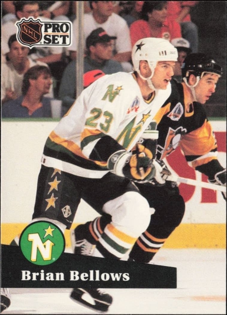 1991-92 Pro Set Brian Bellows #109 hockey trading card front