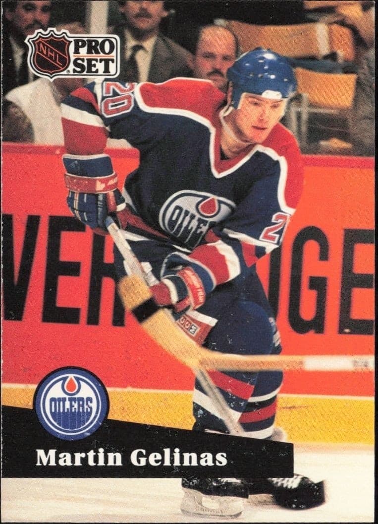 1991-92 Pro Set Martin Gelinas #66 hockey trading card front