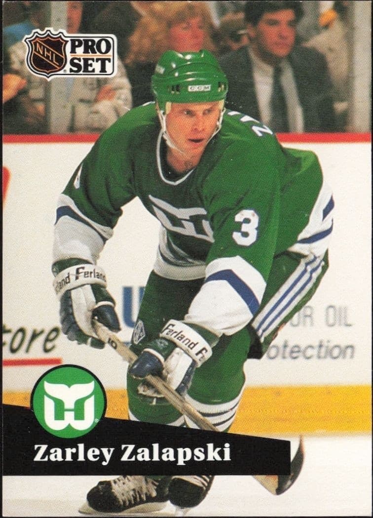 1991-92 Pro-Set Series 1 Zarley Zalapski #91 trading card