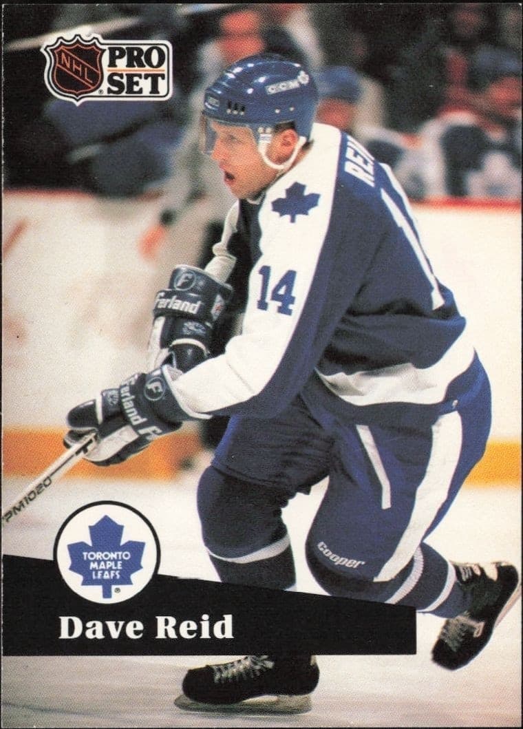 1991-92 Pro Set Dave Reid #229 hockey trading card front