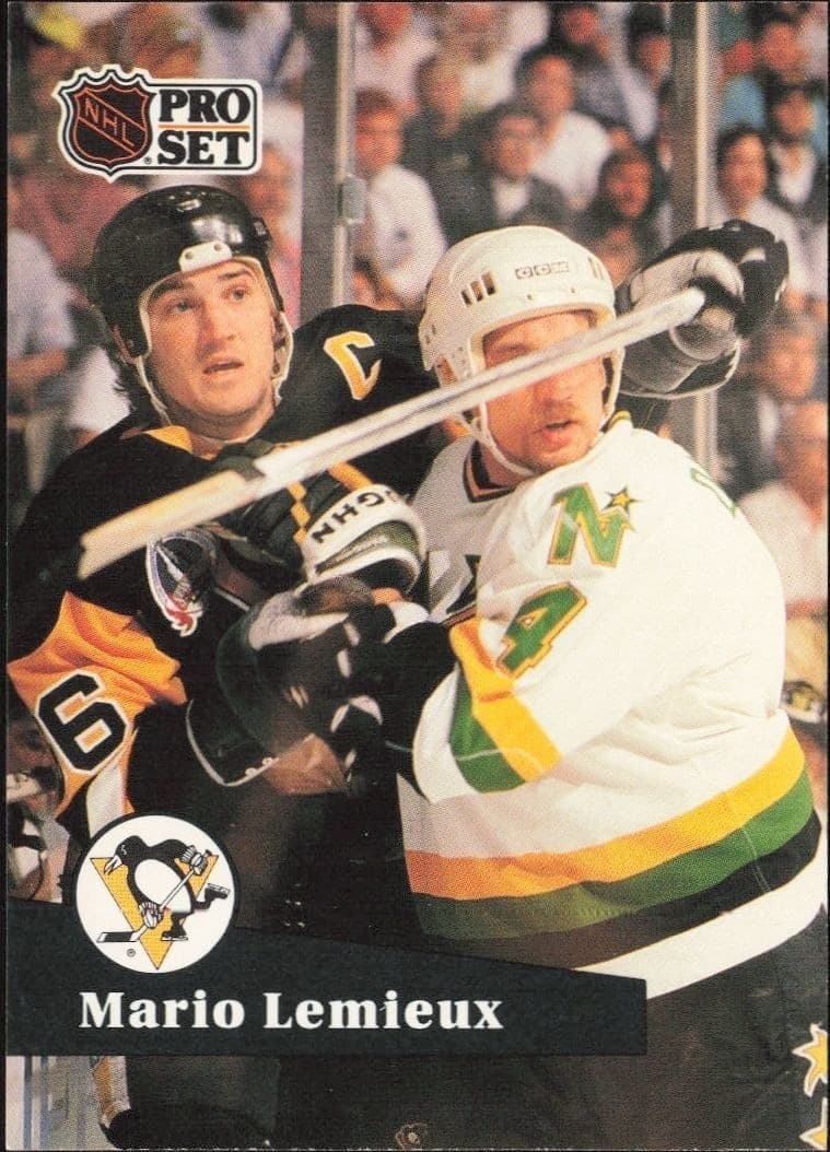 1991-92 Pro-Set Series 1 Mario Lemieux #194 trading card