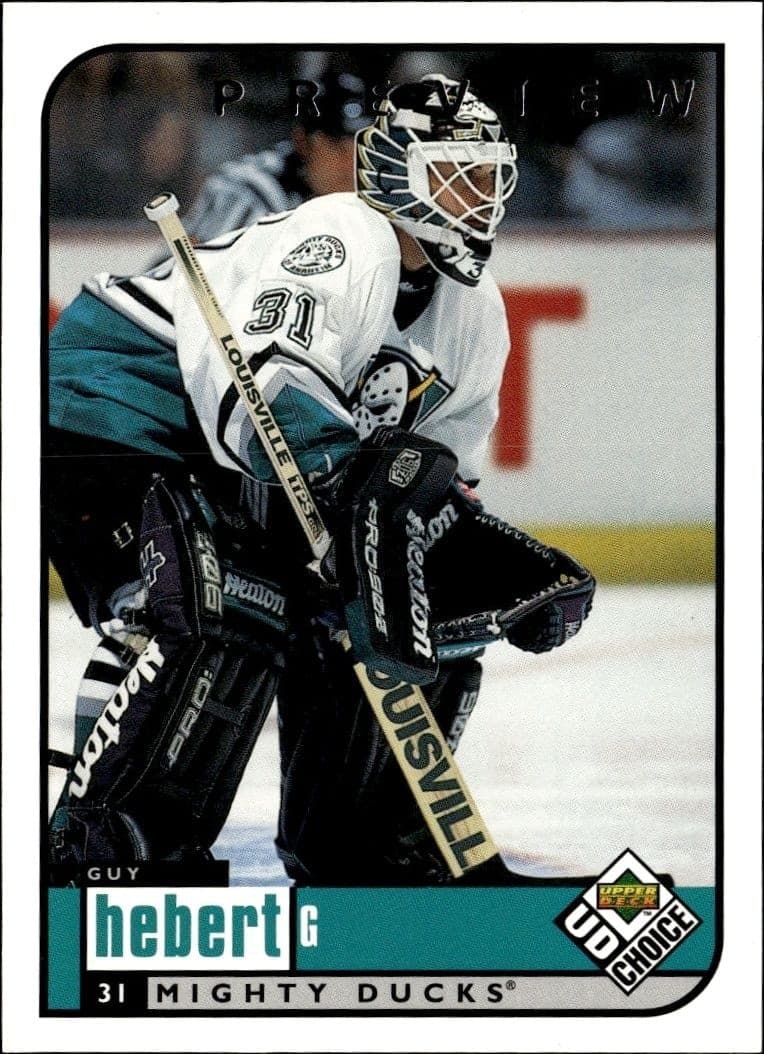 1998-99 Upper-Deck Choice Preview Guy Hebert #1 trading card