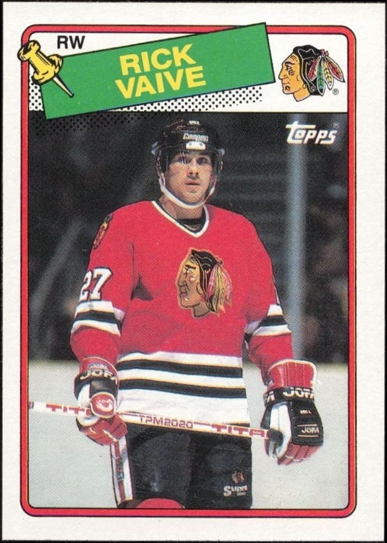 1988-89 Topps Rick Vaive #77 trading card