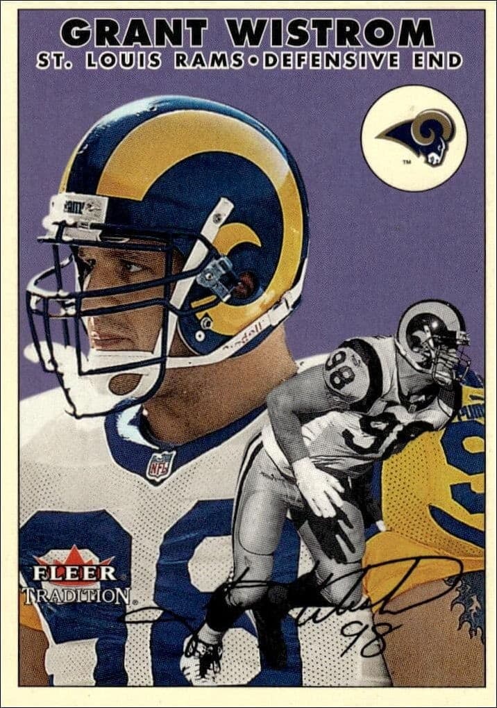 2000 Fleer Tradition Glossy Grant Wistrom #228 trading card