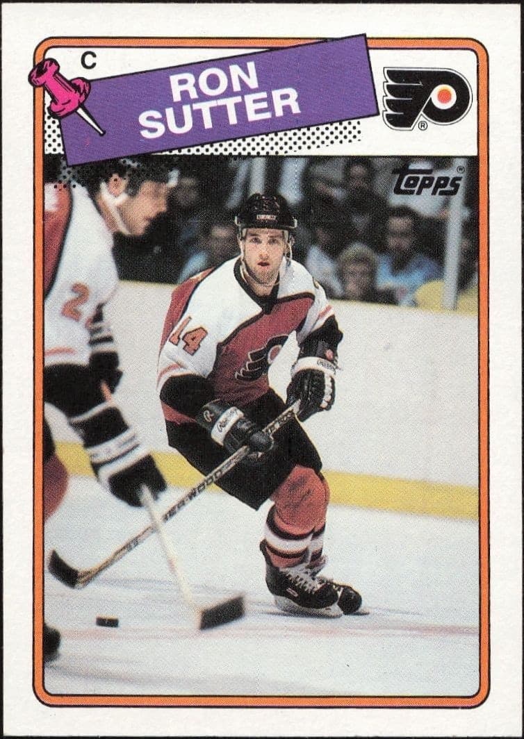 1988-89 Topps Ron Sutter #126 trading card