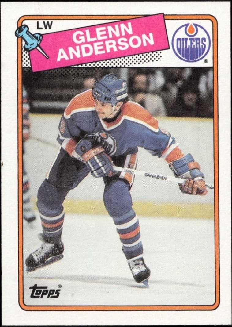 1988-89 Topps Glenn Anderson #189 trading card