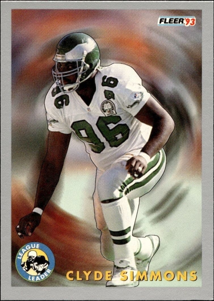 1993 Fleer Clyde Simmons #258 trading card