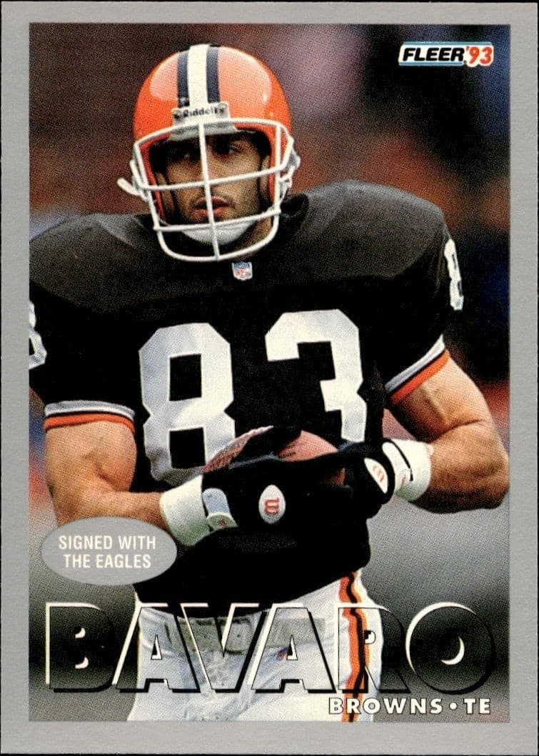 1993 Fleer Mark Bavaro #382 trading card