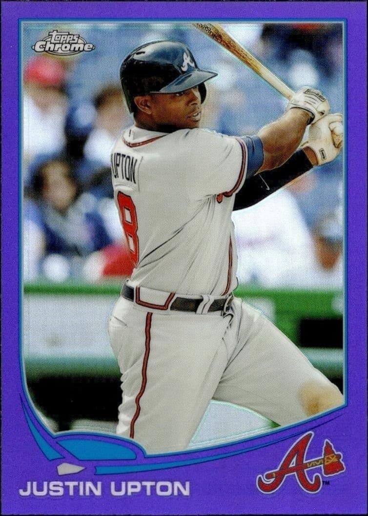 2013 Topps Chrome Justin Upton #143 trading card