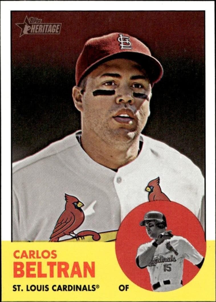 2012 Topps Heritage Carlos Beltran #300 trading card