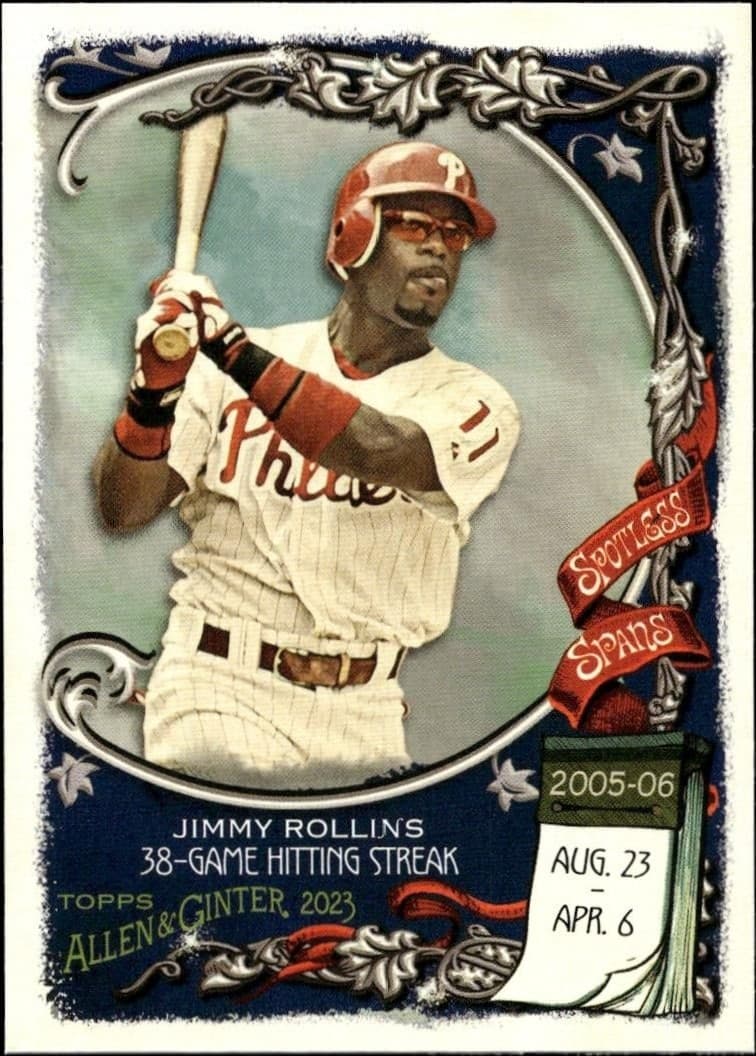 2023 Topps Allen & Ginter Jimmy Rollins #SS-19 trading card