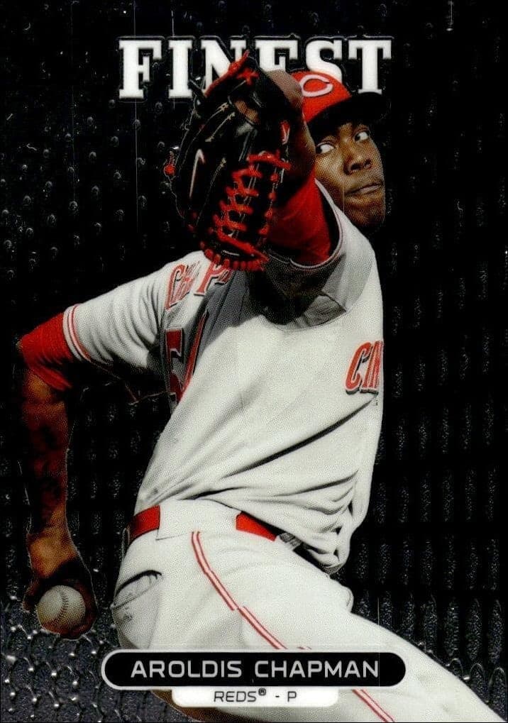 2013 Topps Finest Aroldis Chapman #31 trading card