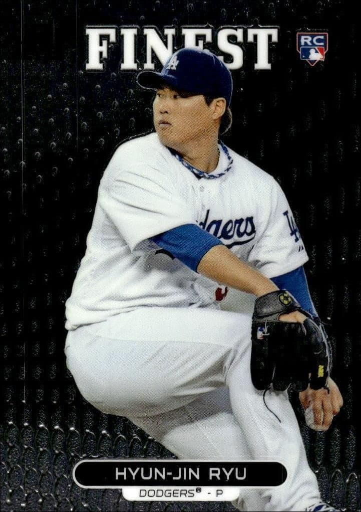 2013 Topps Finest Hyun-Jin Ryu #47 trading card