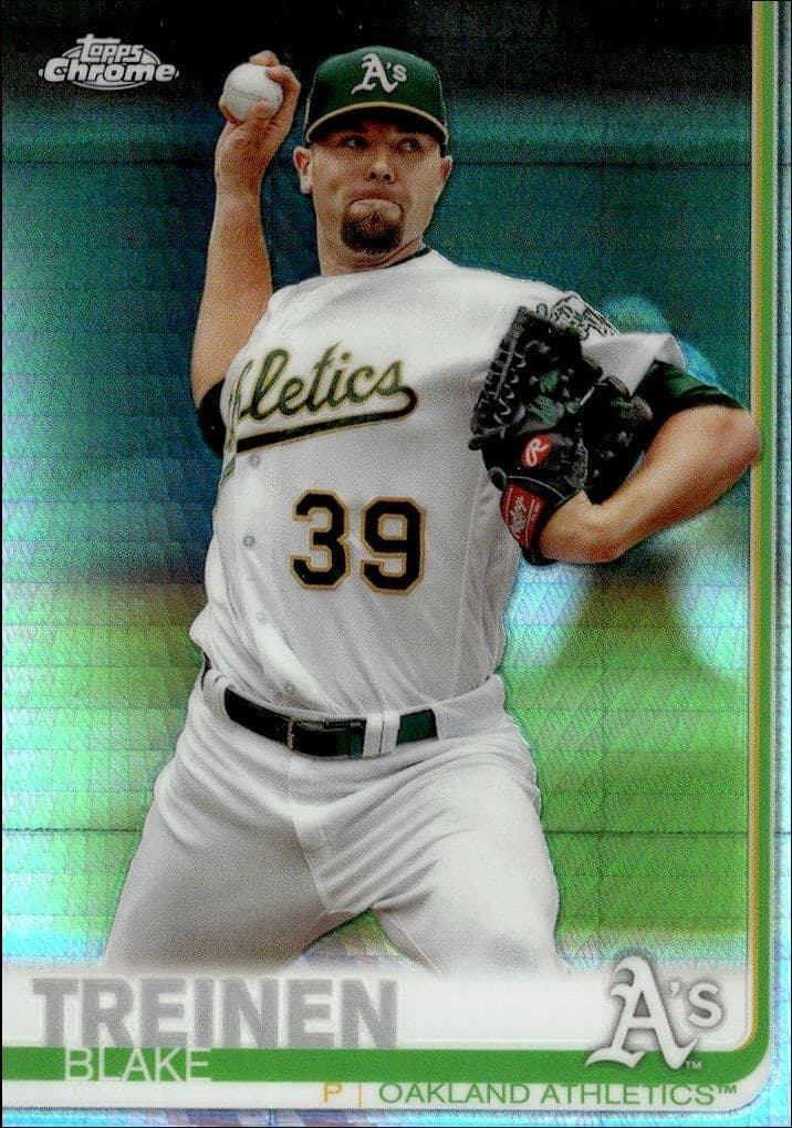 2019 Topps Chrome Blake Treinen #144 trading card
