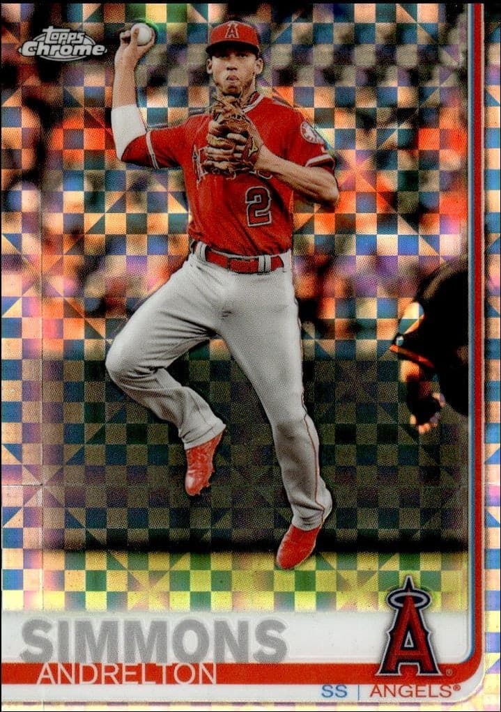 2019 Topps Chrome Andrelton Simmons #255 trading card
