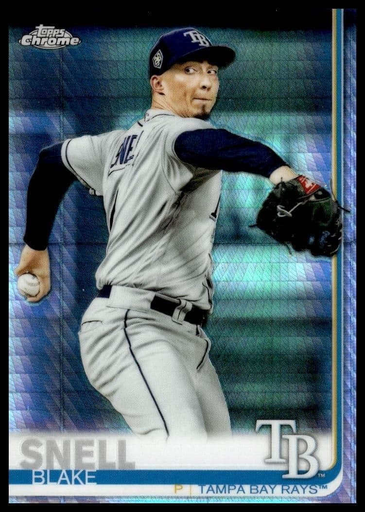 2019 Topps Chrome Blake Snell #196 trading card