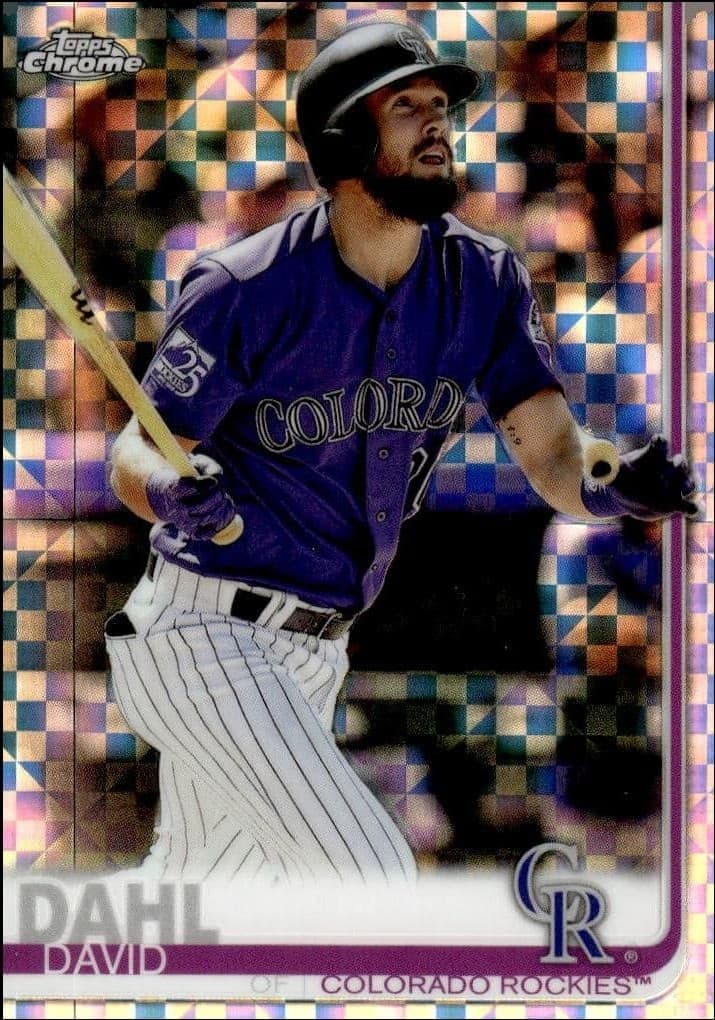 2019 Topps Chrome David Dahl #601 trading card