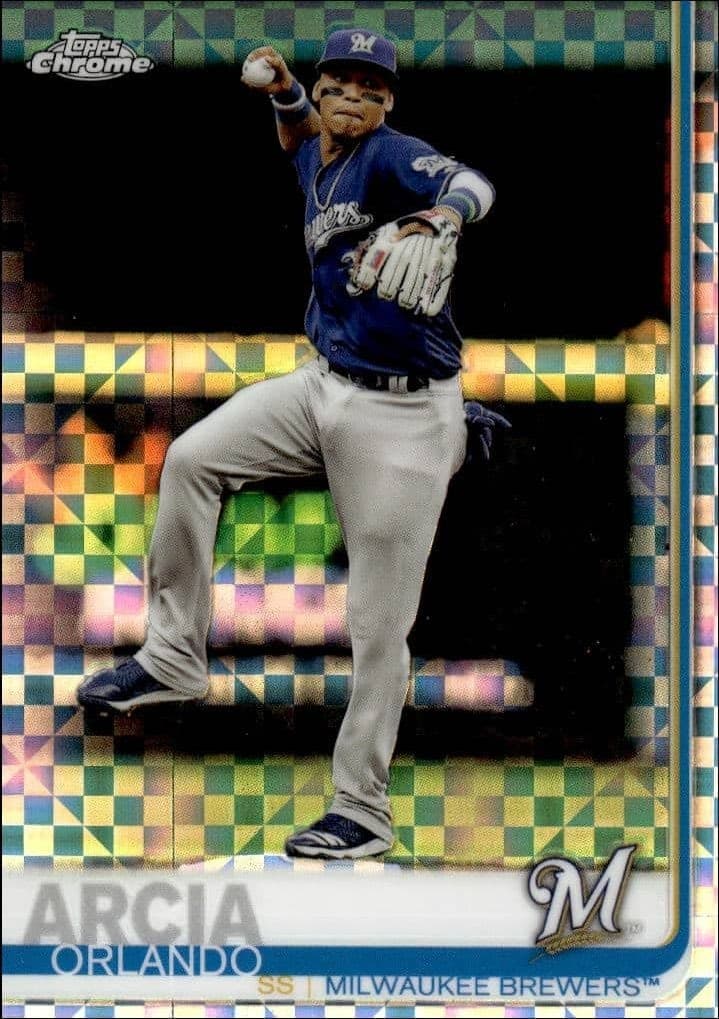 2019 Topps Chrome Orlando Arcia #189 trading card