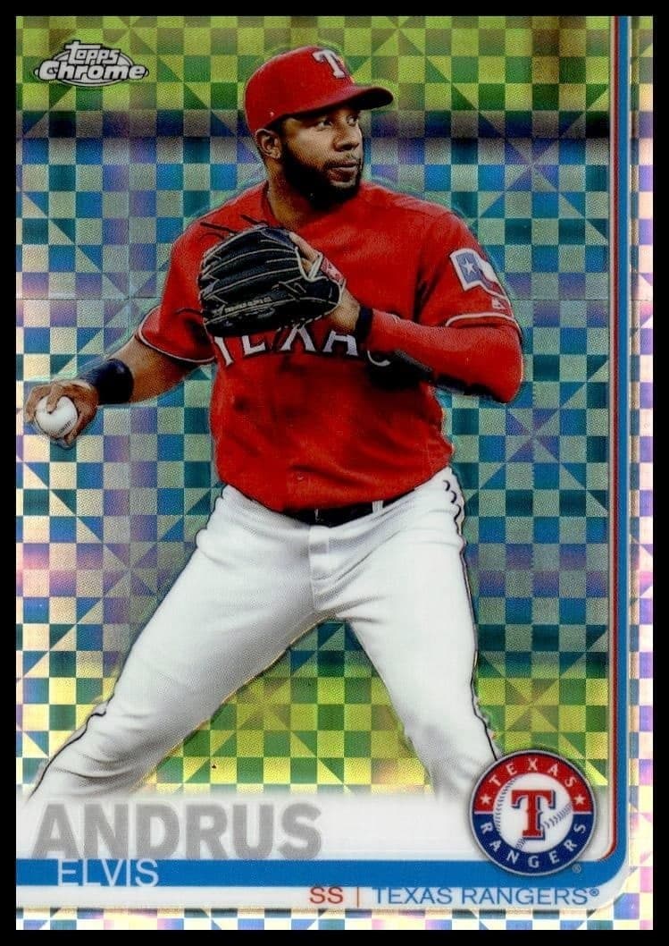 2019 Topps Chrome Elvis Andrus #157 trading card