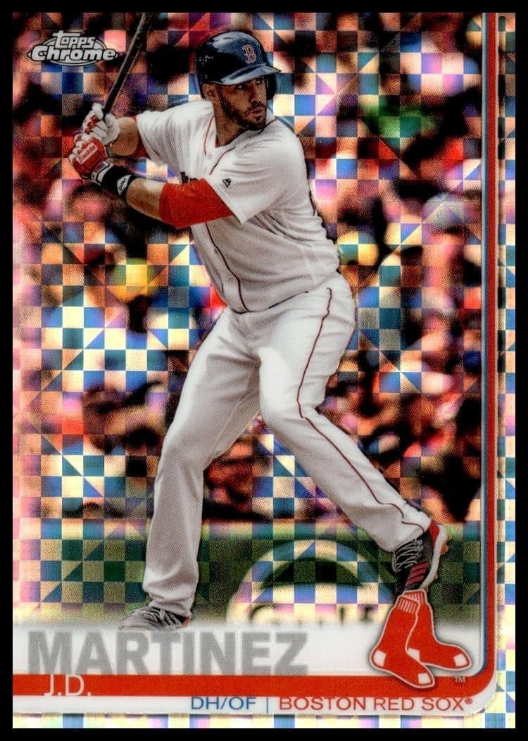2019 Topps Chrome J.D. Martinez #77 trading card