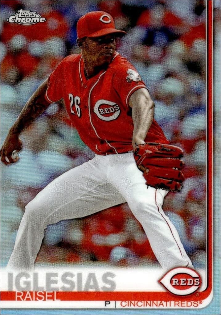 2019 Topps Chrome Raisel Iglesias #192 trading card