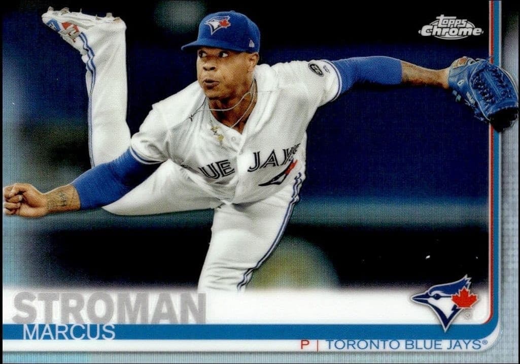 2019 Topps Chrome Marcus Stroman #128 trading card