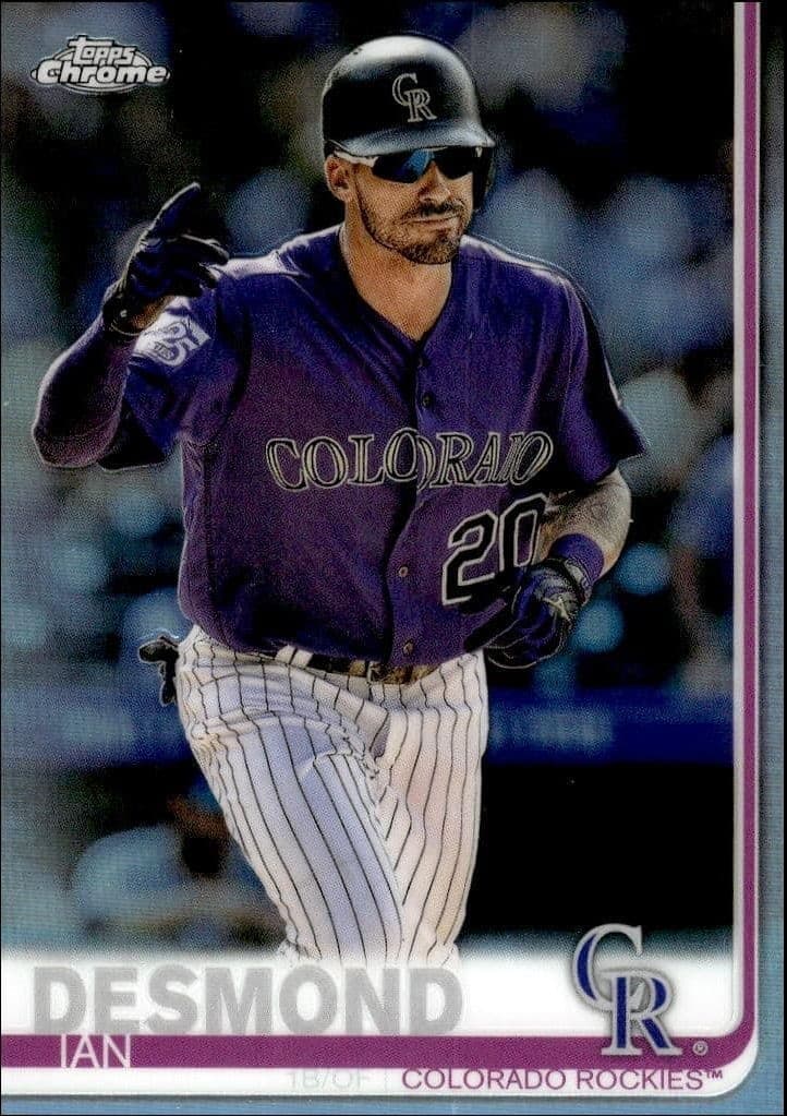 2019 Topps Chrome Ian Desmond #113 trading card