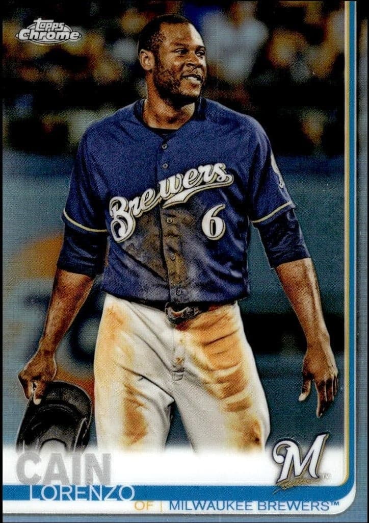 2019 Topps Chrome Lorenzo Cain #29 trading card