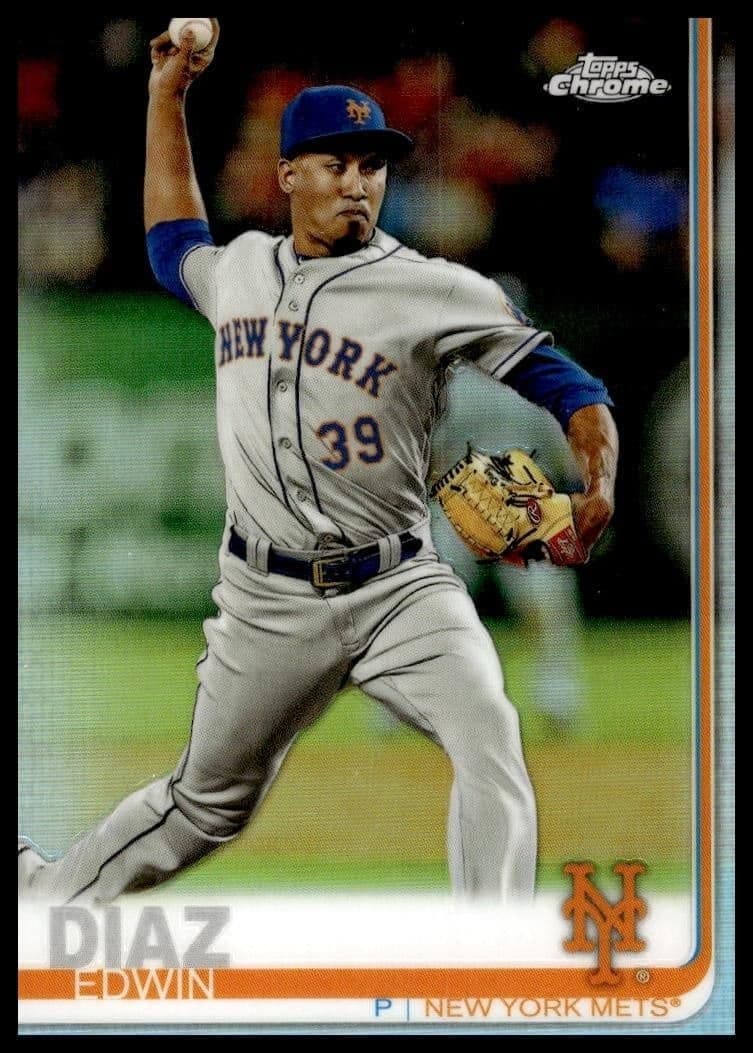 2019 Topps Chrome Edwin Diaz #74 trading card