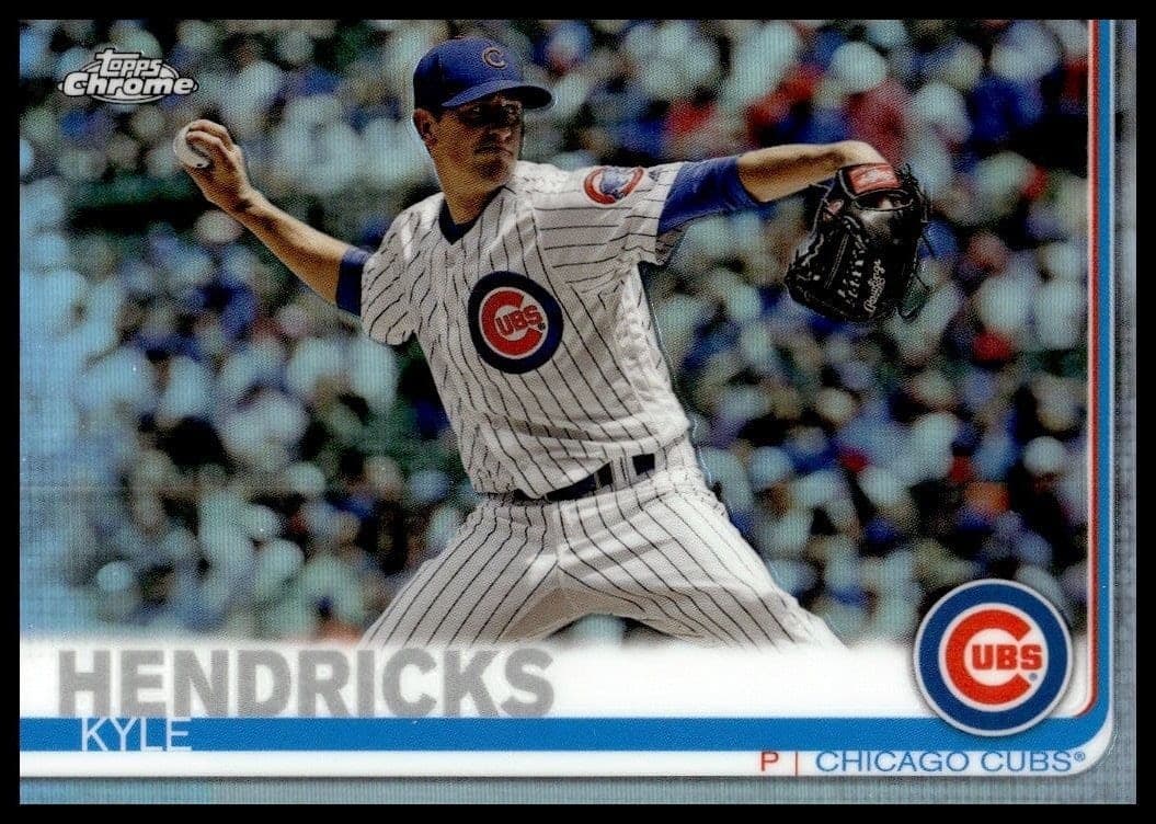 2019 Topps Chrome Kyle Hendricks #185 trading card