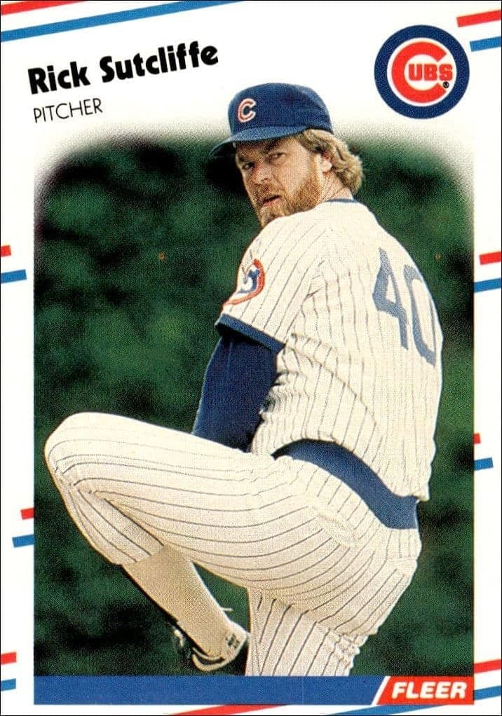 1988 Fleer Rick Sutcliffe #435 trading card