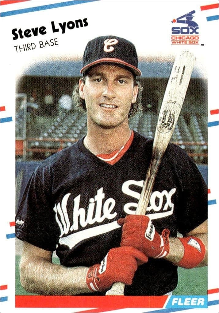 1988 Fleer Steve Lyons #405 trading card