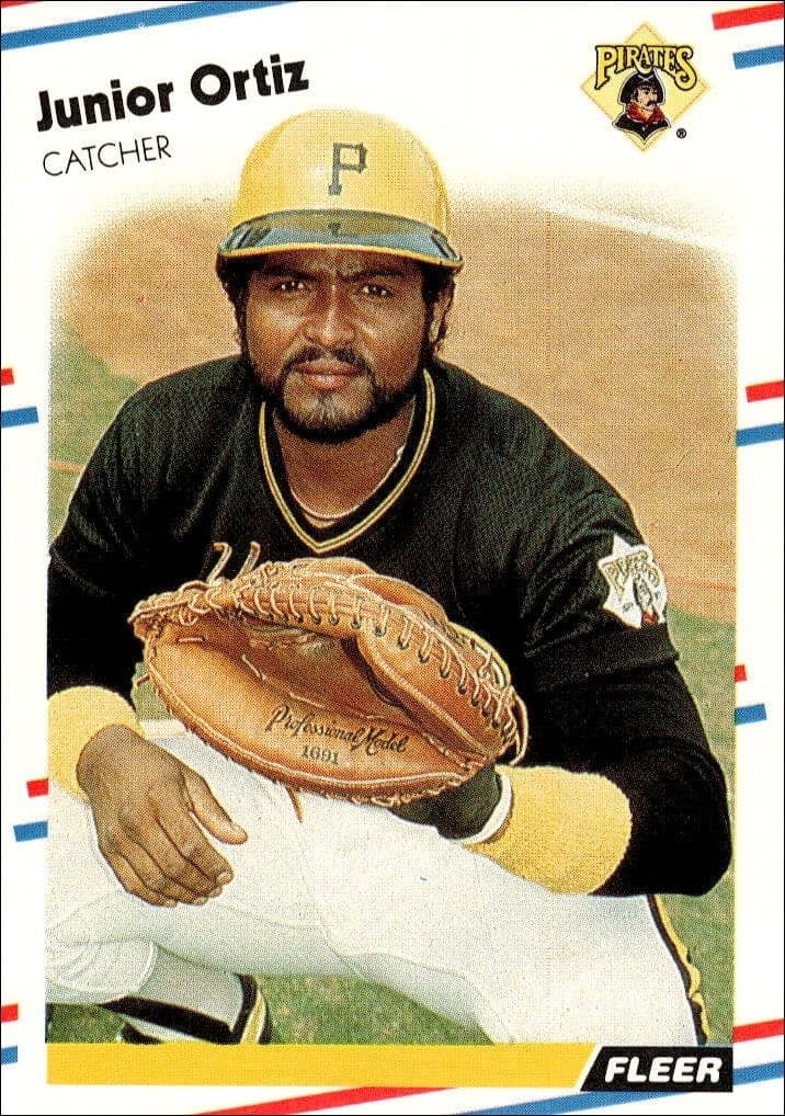 1988 Fleer Junior Ortiz #335 baseball trading card front
