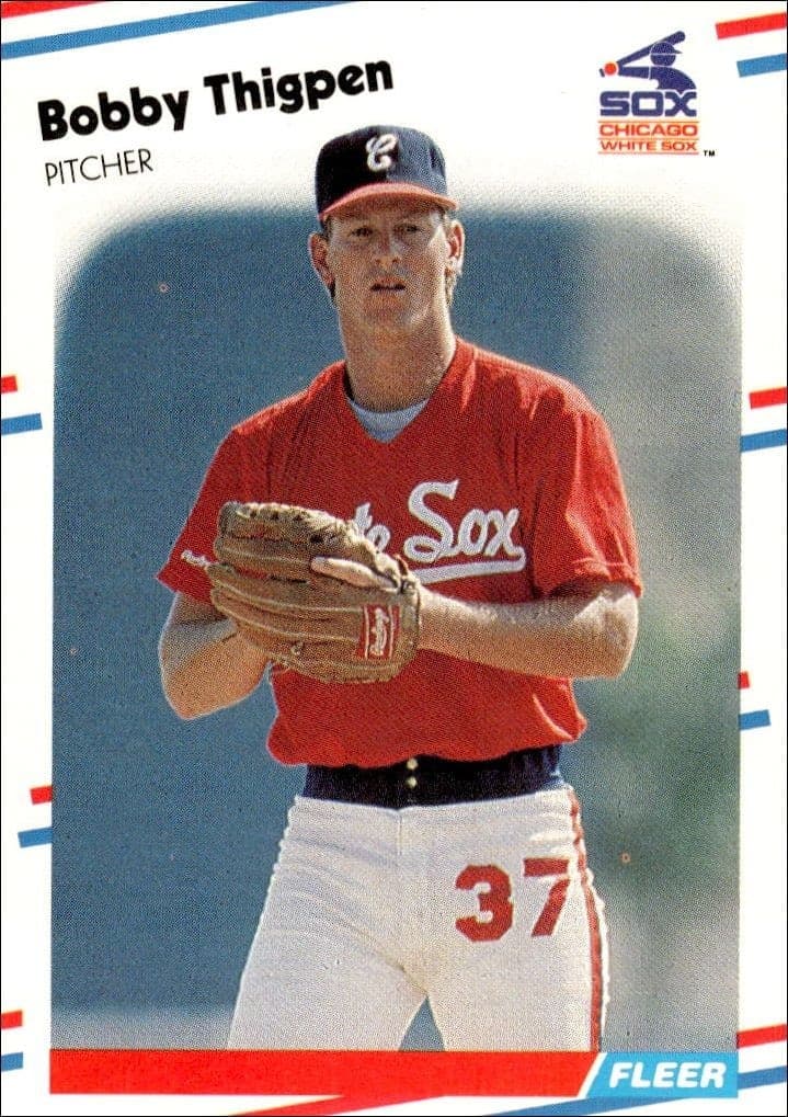 1988 Fleer Bobby Thigpen #410 trading card