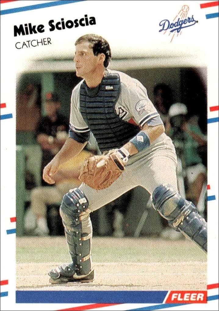 1988 Fleer Mike Scioscia #524 trading card