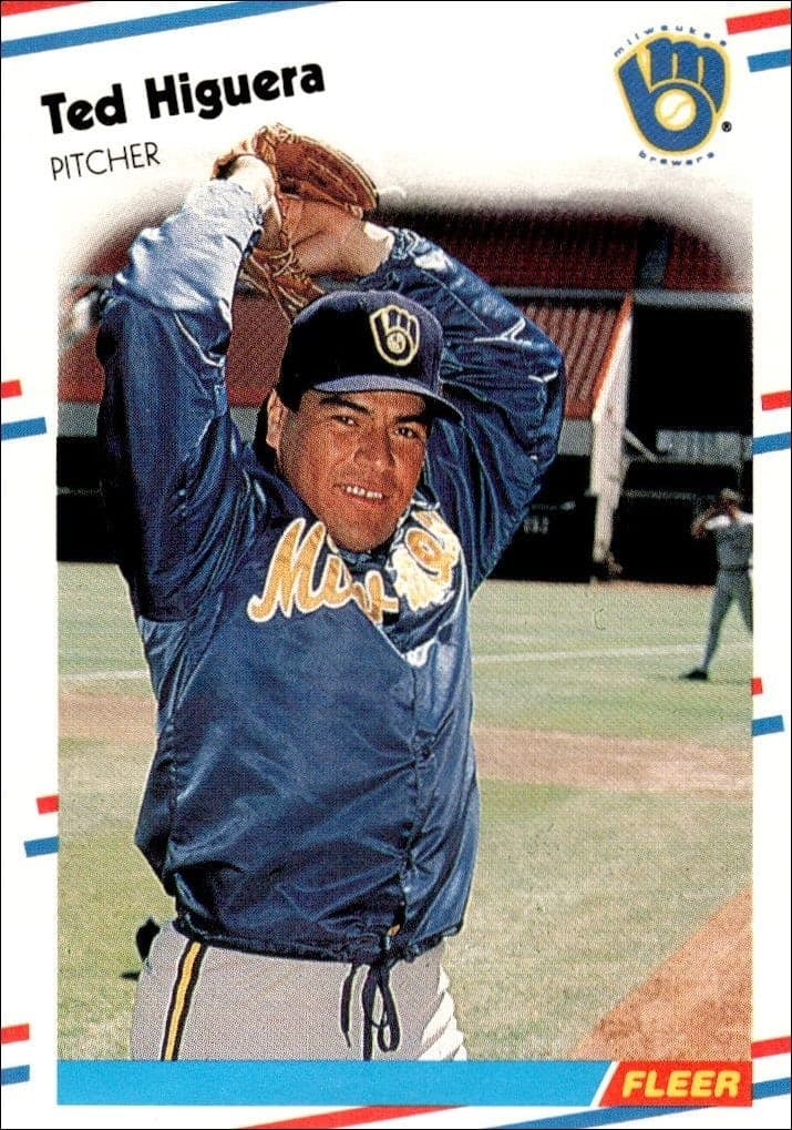 1988 Fleer Ted Higuera #166 trading card