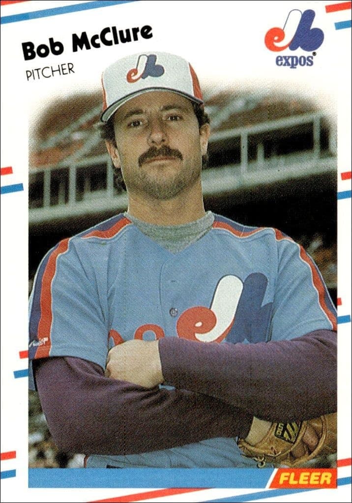 1988 Fleer Bob McClure #189 trading card