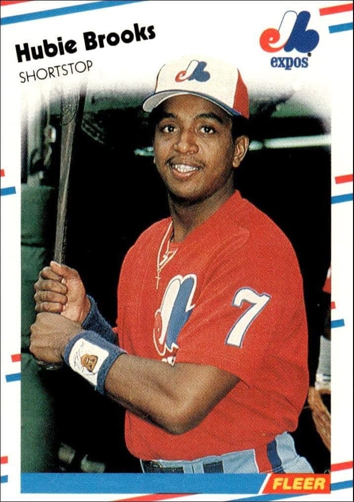 1988 Fleer Hubie Brooks #179 trading card