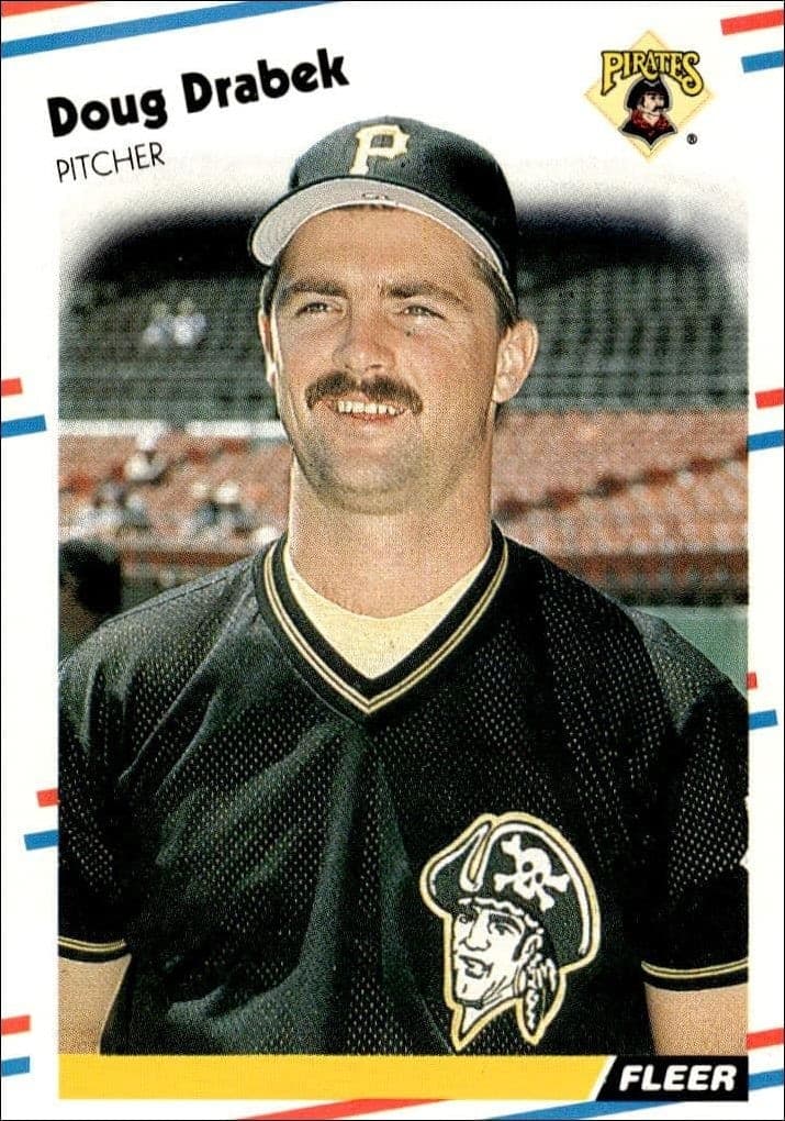 1988 Fleer Doug Drabek #327 trading card