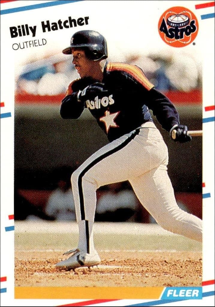 1988 Fleer Billy Hatcher #449 trading card