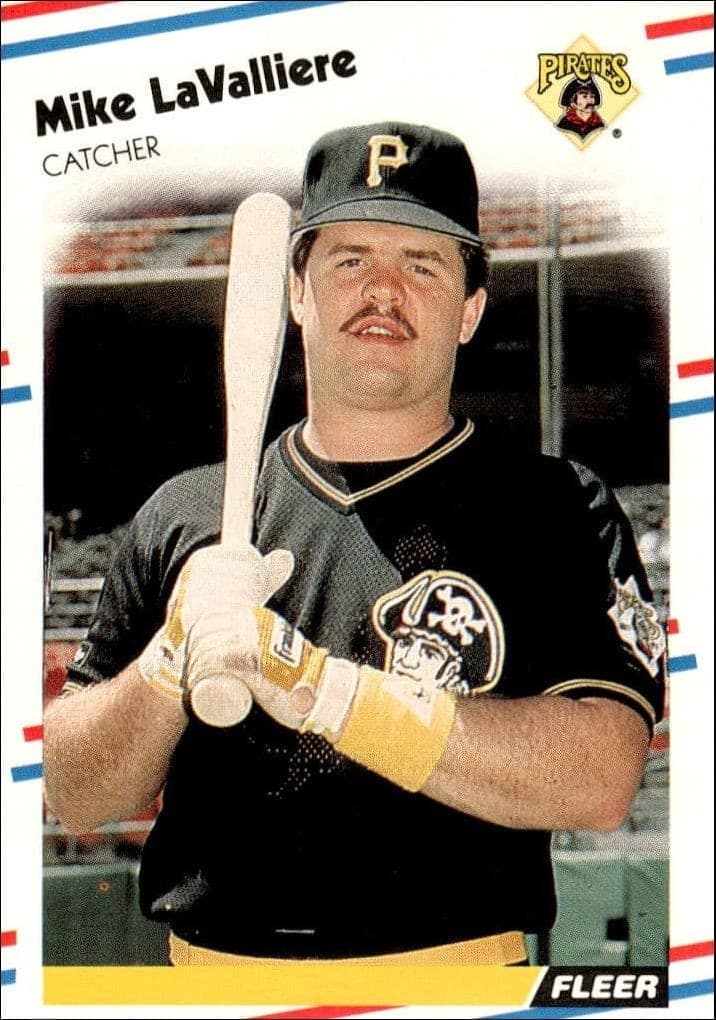 1988 Fleer Mike LaValliere #333 trading card
