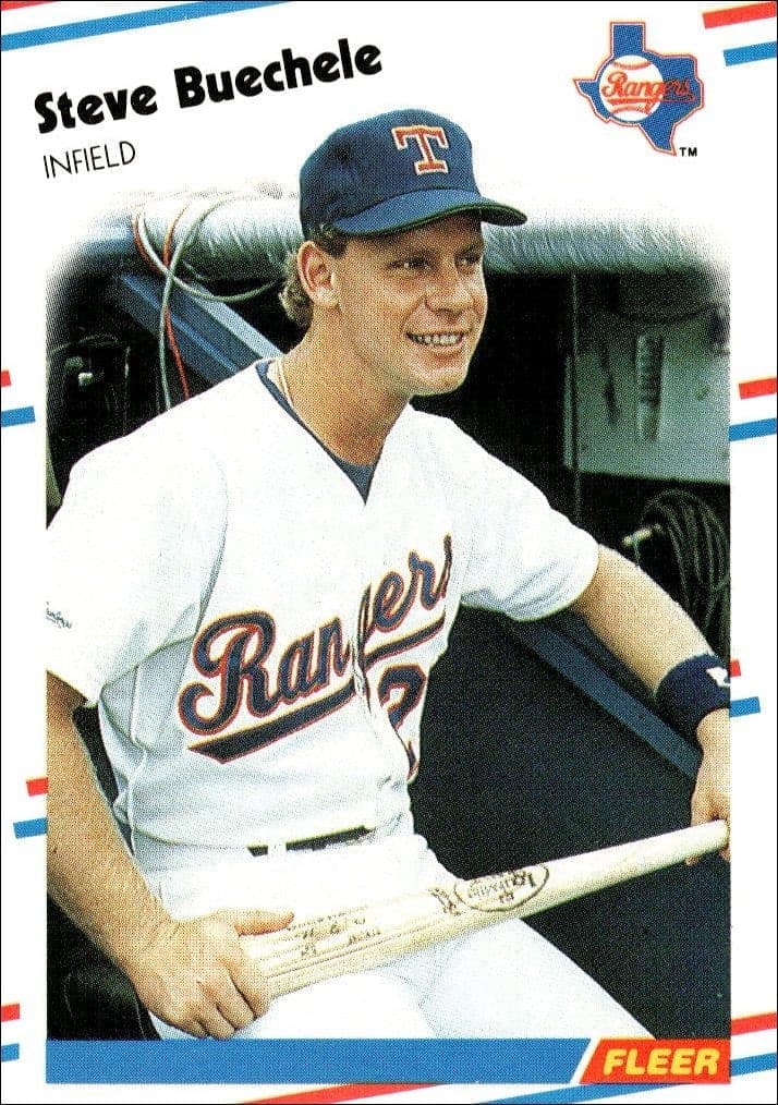 1988 Fleer Steve Buechele #463 trading card