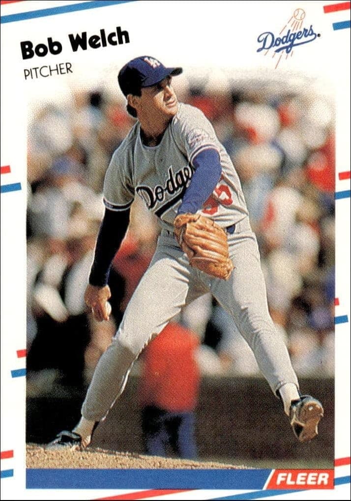 1988 Fleer Bob Welch #529 trading card