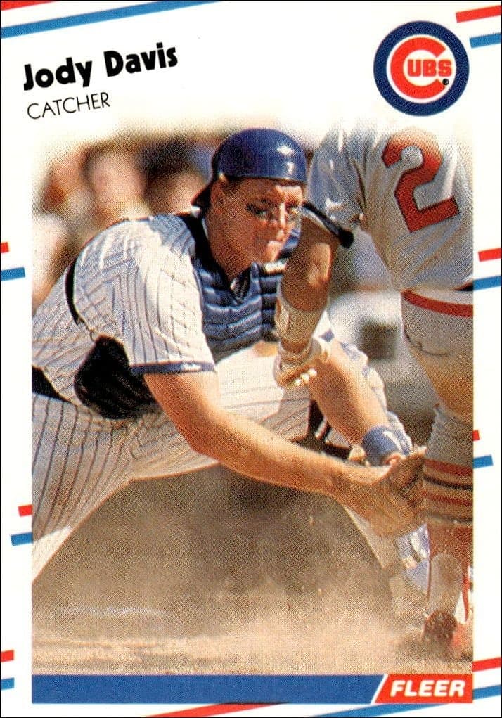 1988 Fleer Jody Davis #414 trading card