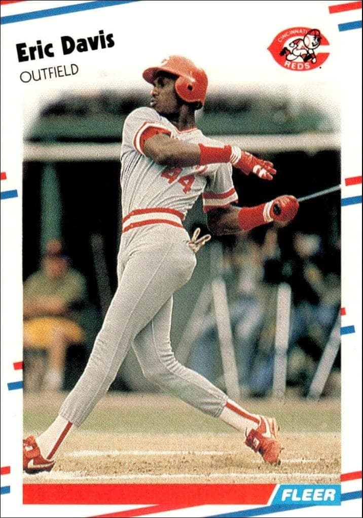1988 Fleer Eric Davis #231 trading card